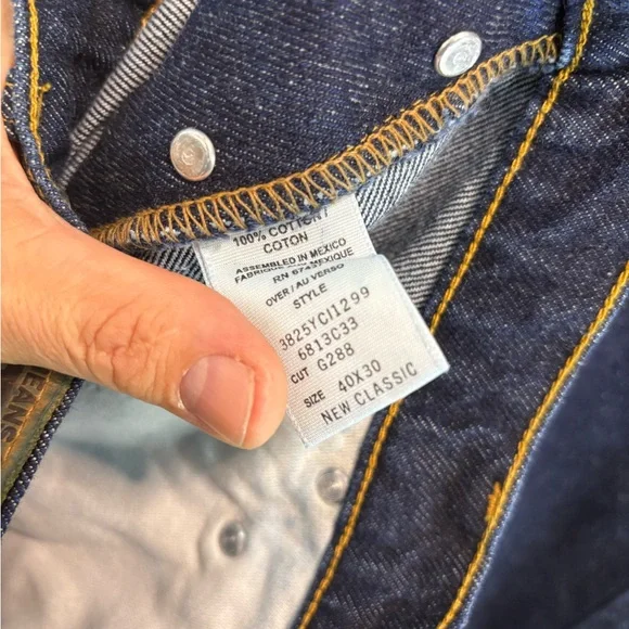 Vintage Ralph Lauren Polo Jeans Comp Heritage Jean Straight Leg Button Fly 40X30